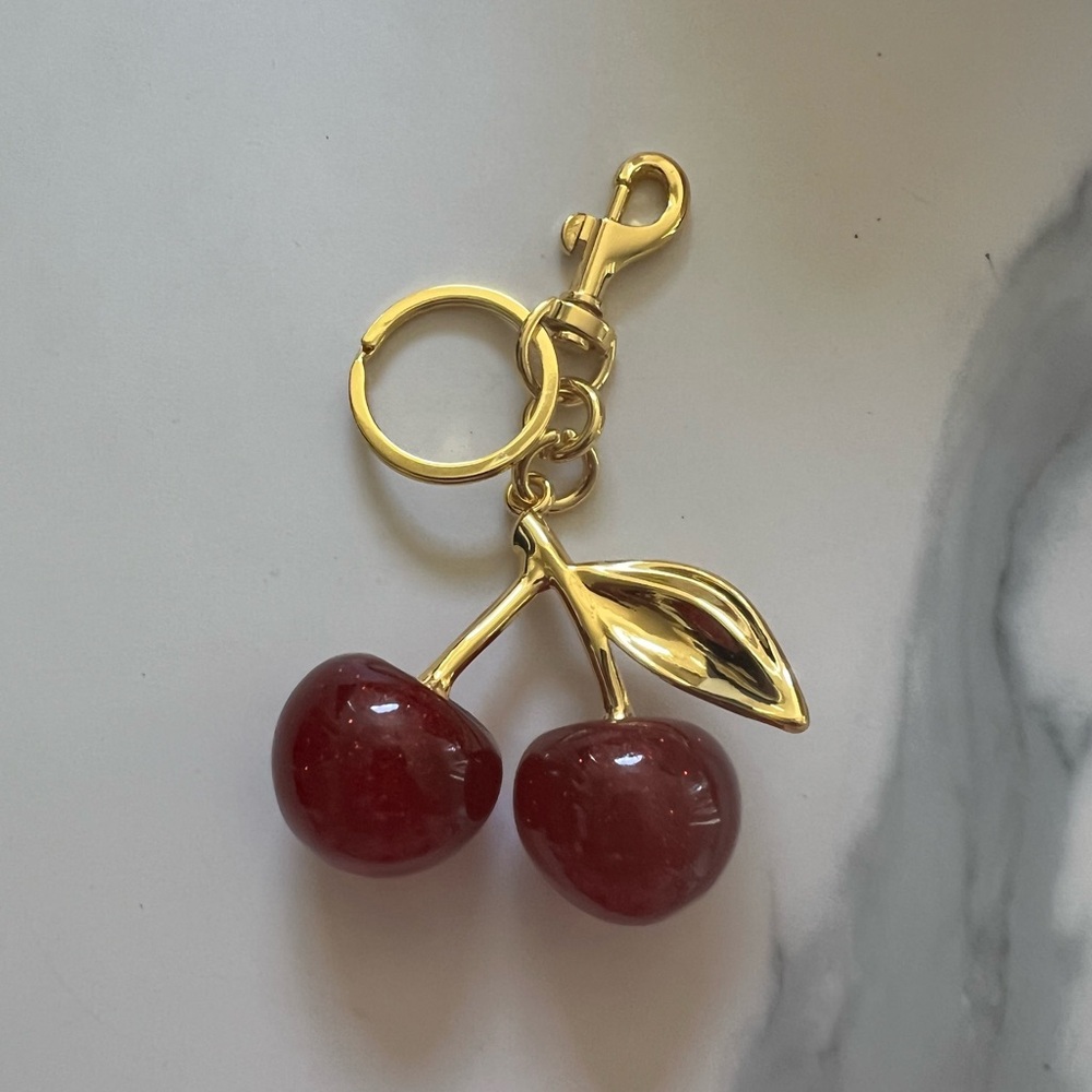 Cherry Charm Keychain